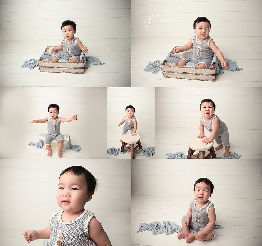 One Year Photo Session Collage